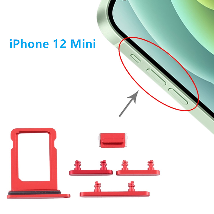 iPhone 12 Mini Power Button Red