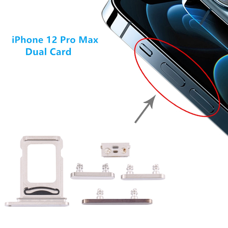 iPhone 12 Pro Max Side Keys White 1