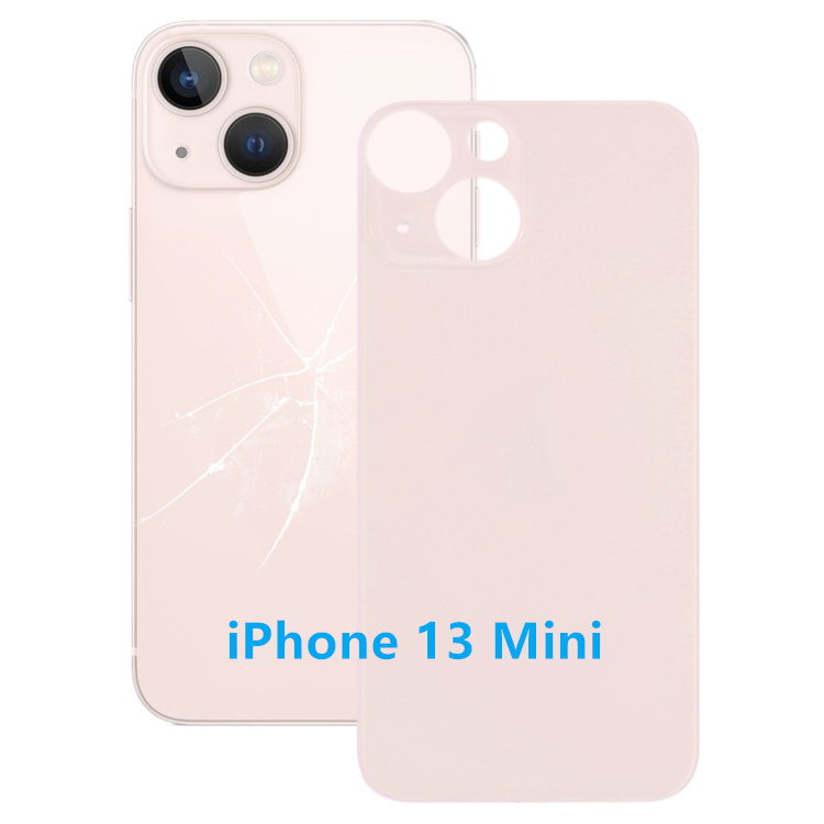 айфон 13 Миниатюрная задняя стеклянная крышка батарейного отсека, розовая