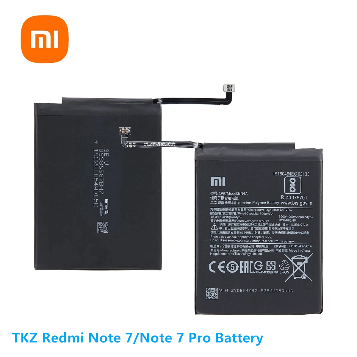 TKZRedmiNote11Pro 7 Batterie professionnelle
