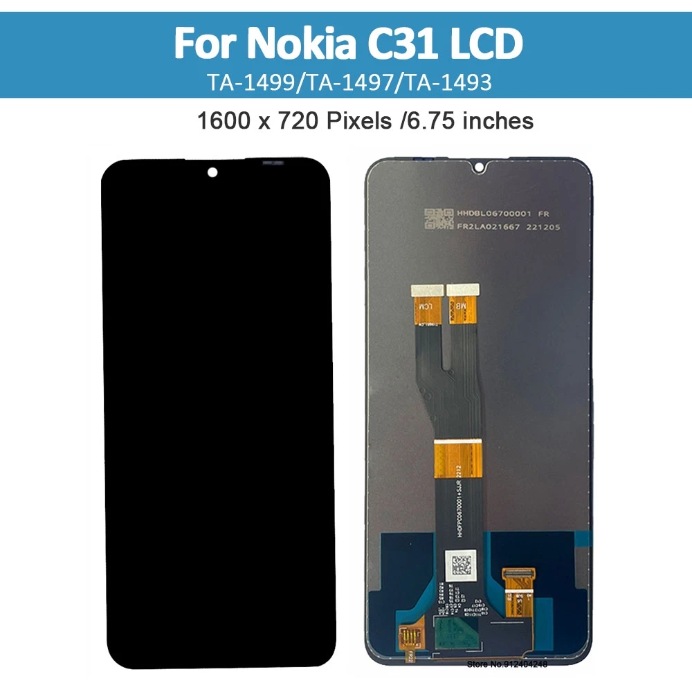 Nokia C31 Screen